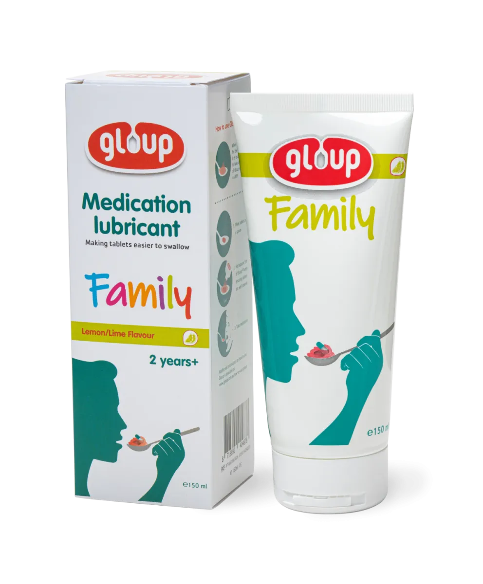 Gloup® Family - Lemon/Lime Flavour — Gloup medication swallowing gel